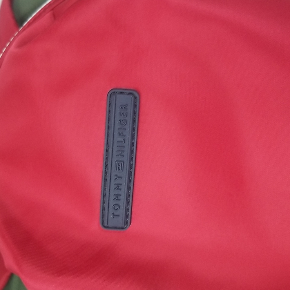 TOMMY HILFIGER RED NYLON BACKPACK - Picture 2 of 8